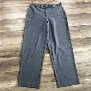 Harve Benard Charcoal Trousers‎ Women's Size 8 Petite Polyester Blend Career
